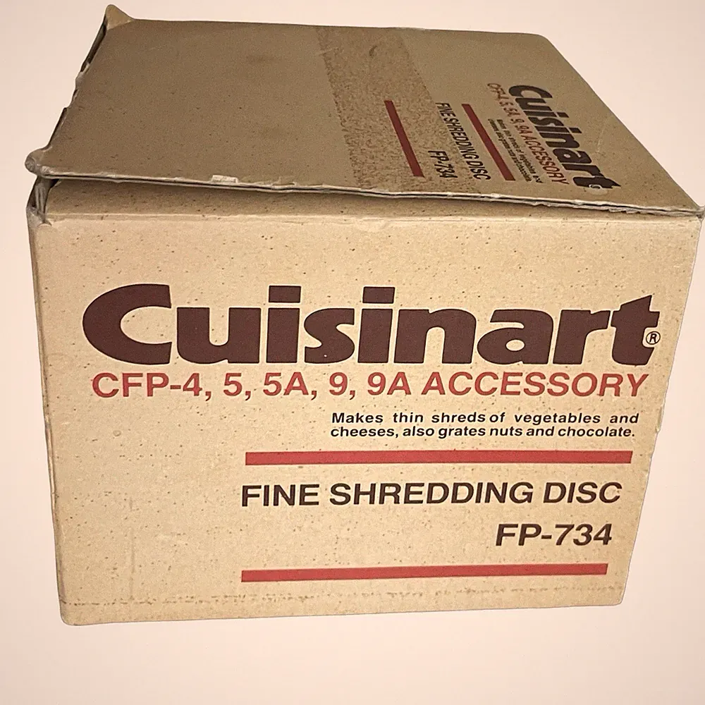 Cuisinart FP-734 Fine Shredding Disc Food Processor Accessory Silver White New