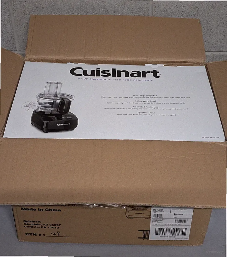 Cuisinart FP-9CFBK 9-Cup Continuous Feed Food Processor New Open Box