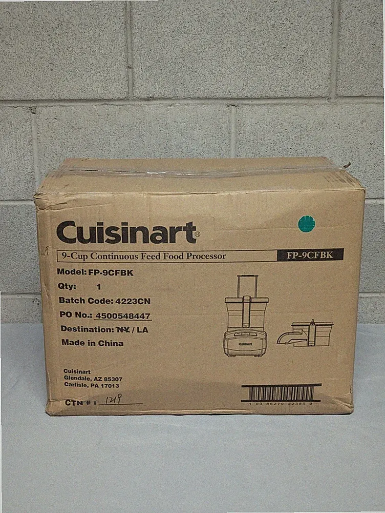 Cuisinart FP-9CFBK 9-Cup Continuous Feed Food Processor New Open Box