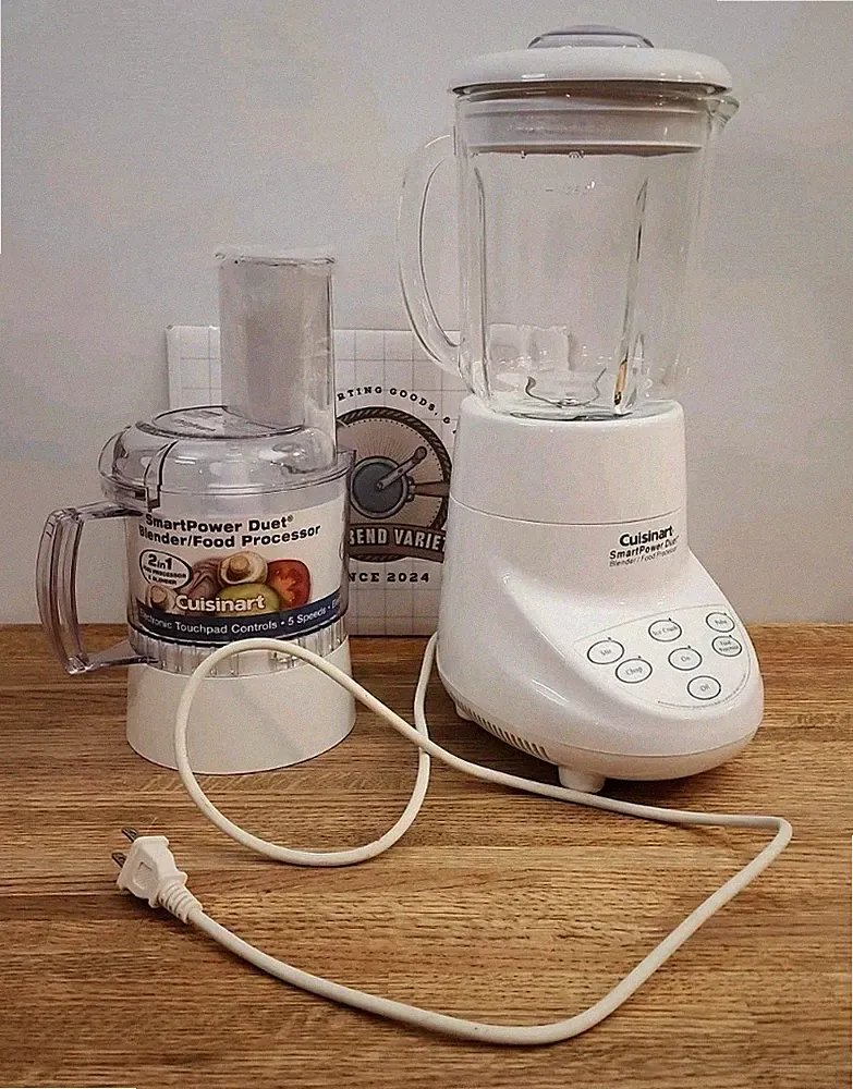 CUISINART FPB-5(TK) Smart Power Duet Blender Food Processor TESTED/WORKS