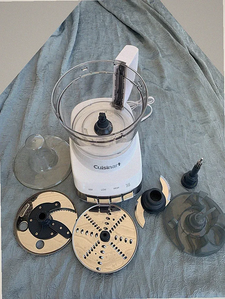Cuisinart Full-Size Food Processor White, 3 Blades, 3 Speeds