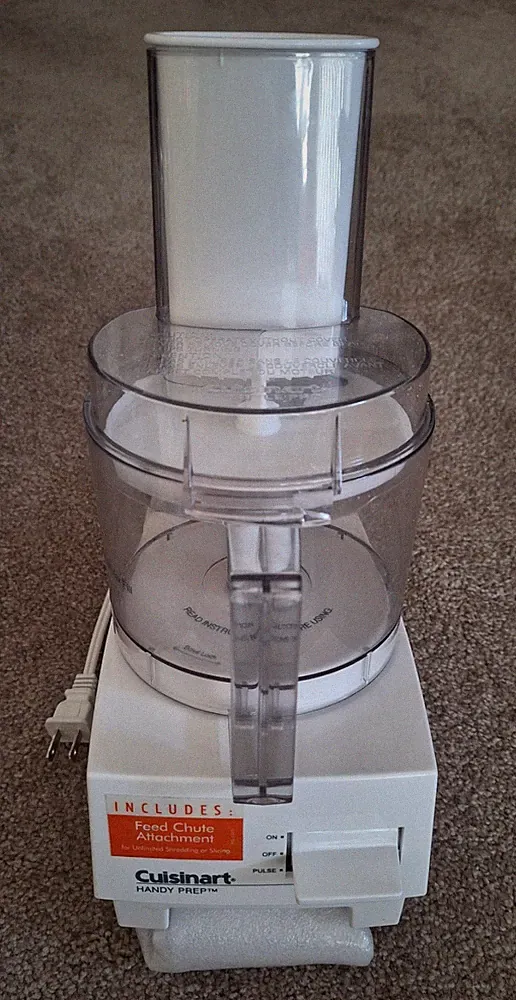 Cuisinart Handy Prep 3 Cup Food Processor DFP-3 T w/2mm Blade. Tested/Working