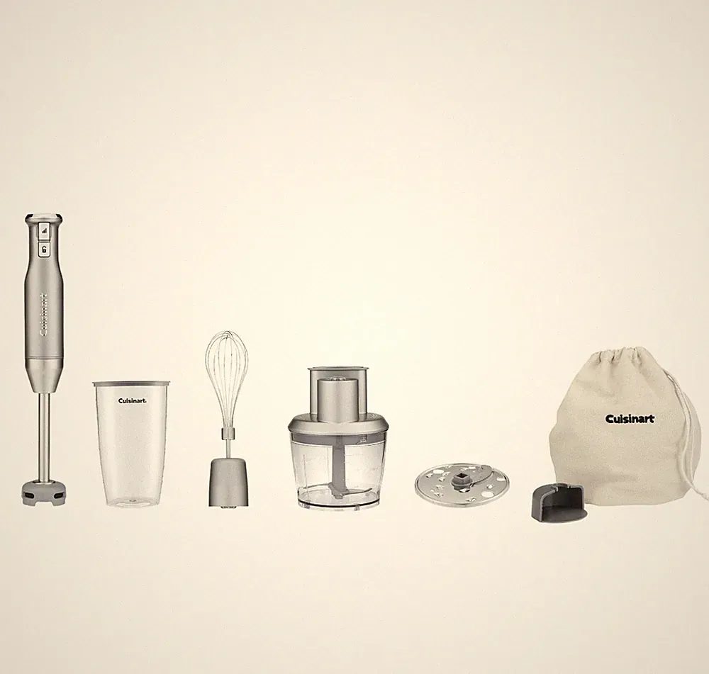 ⭐️ Cuisinart HB-500PC Power Blend Immersion Food Processor Slicer Whisk Set ⭐️