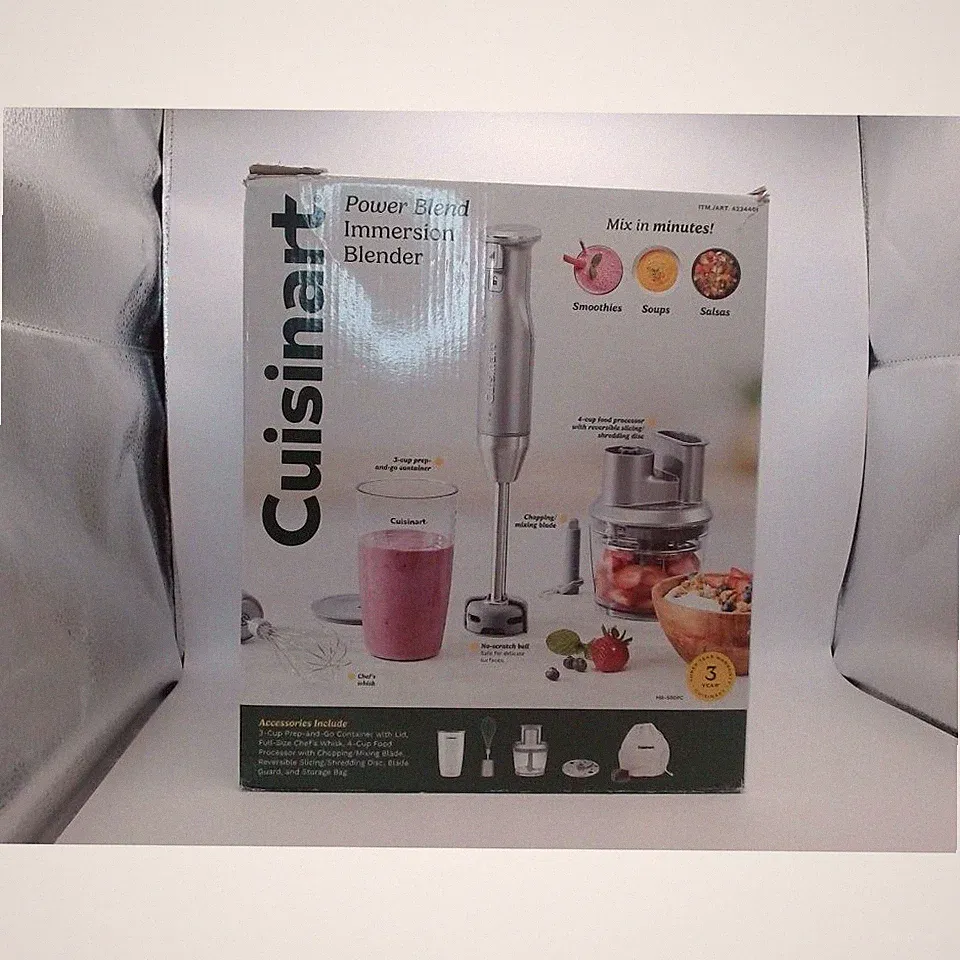 Cuisinart HB‑500PC Variable Speed Immersion Blender with Food Processor