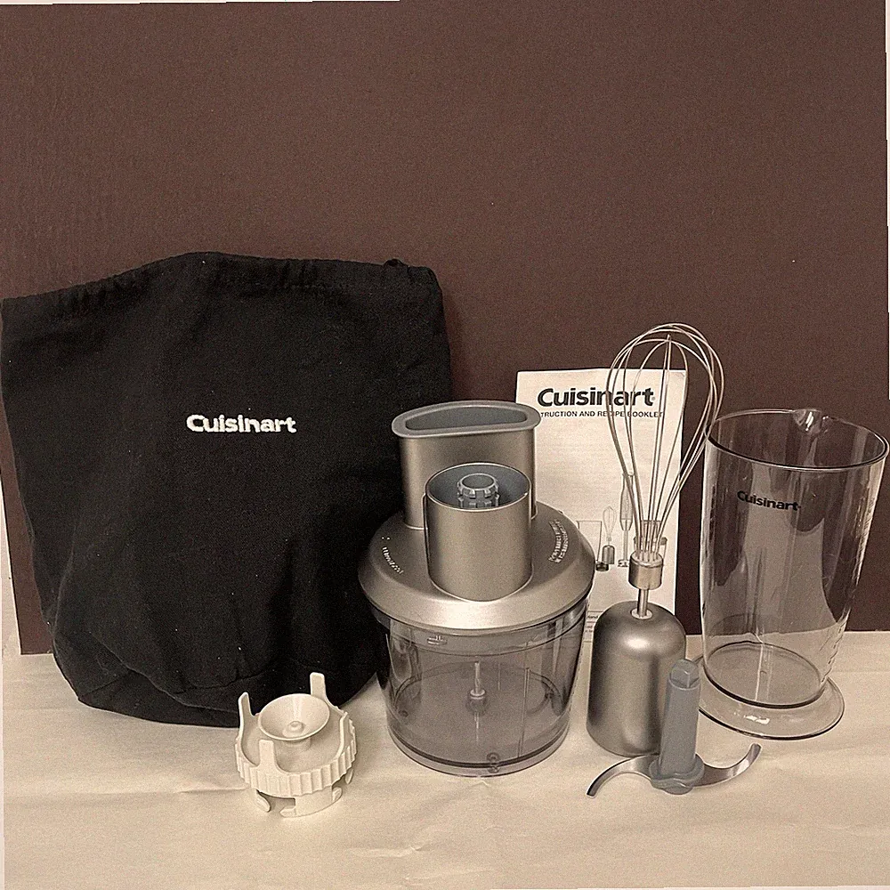 Cuisinart HB400 Food Processor PARTS ONLY Bowl Lid Blade Whisk cup Bag/NO MOTOR