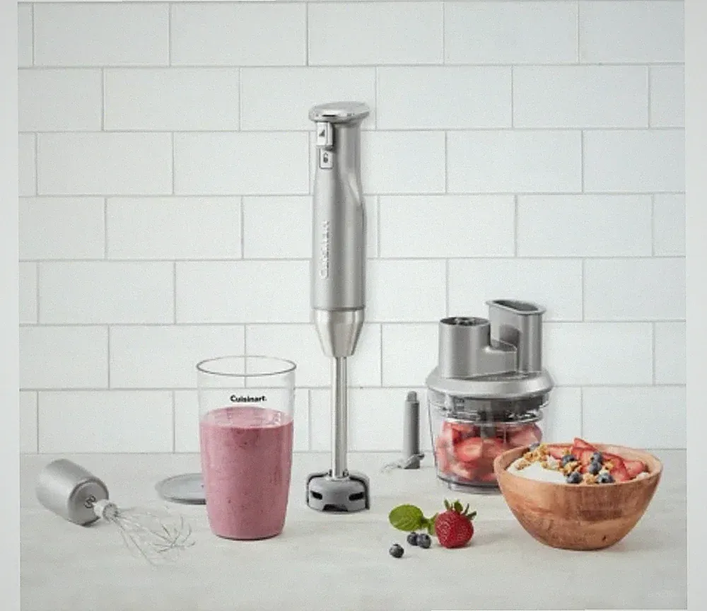 Cuisinart HB400PC Immersion Blender Food Processor Whisk Beaker 400W Open Box