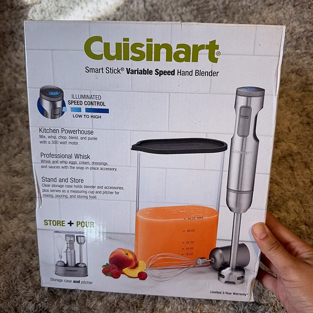 Cuisinart, Immersion Smart Speed Stick Hand Blender + Storage Case Bundle Set