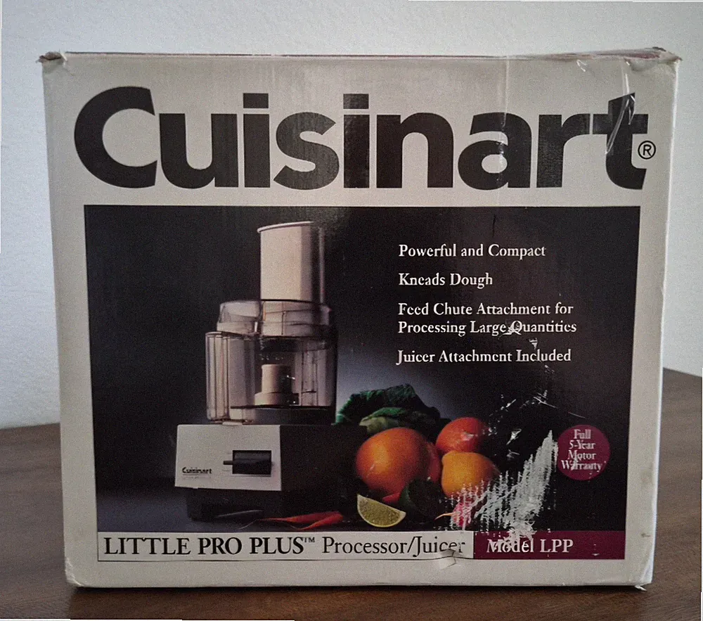 Cuisinart Little Pro Plus Food Processor Juicer Model LPP In Box
