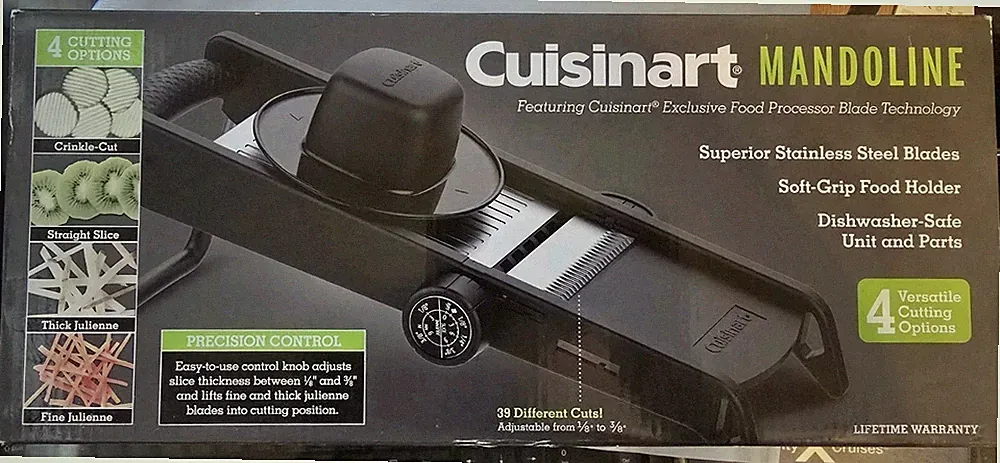 Cuisinart Mandoline CTG-00-MANBB Mandoline Slicer Food Processor