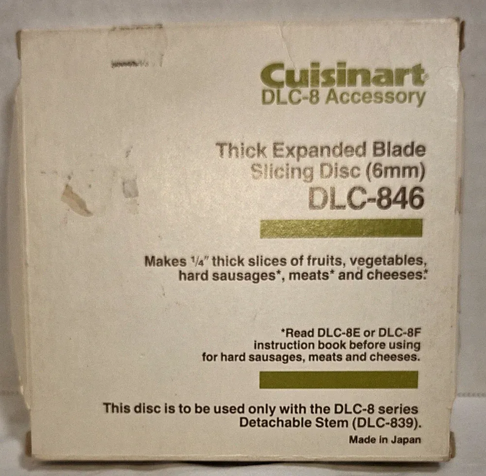 Cuisinart Metal Food Processor 6mm Slicing Disc DLC-8 6 - DLC-846 6mm