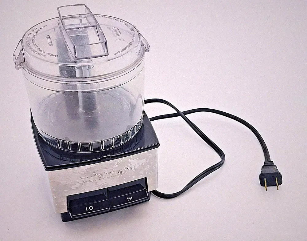 CUISINART Mini Food Prep Processor DLC-1SS 2.6 Cup, Bowl, Lid, Motor Base WORKS