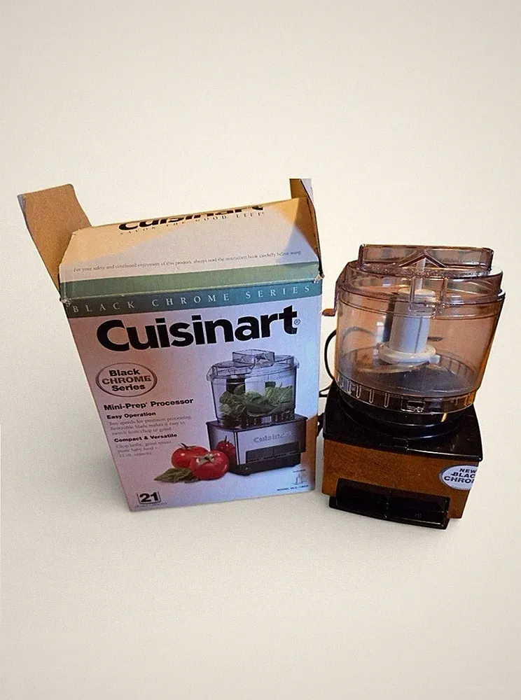 Cuisinart Mini-Prep 21oz Food Processor Black Chrome, Series 21oz Capacity