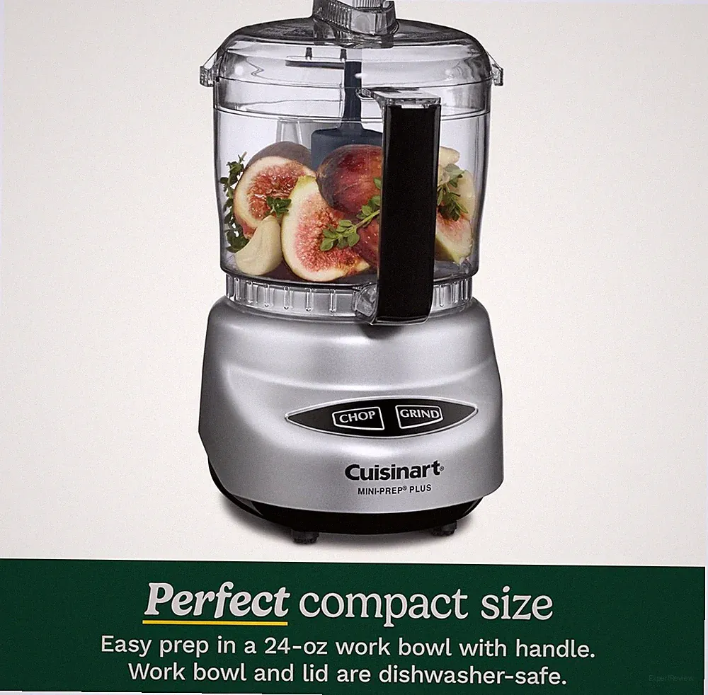 Cuisinart Mini Prep Plus 3-Cup Food Processor Chopper -Brushed Chrome DLC-2ABC