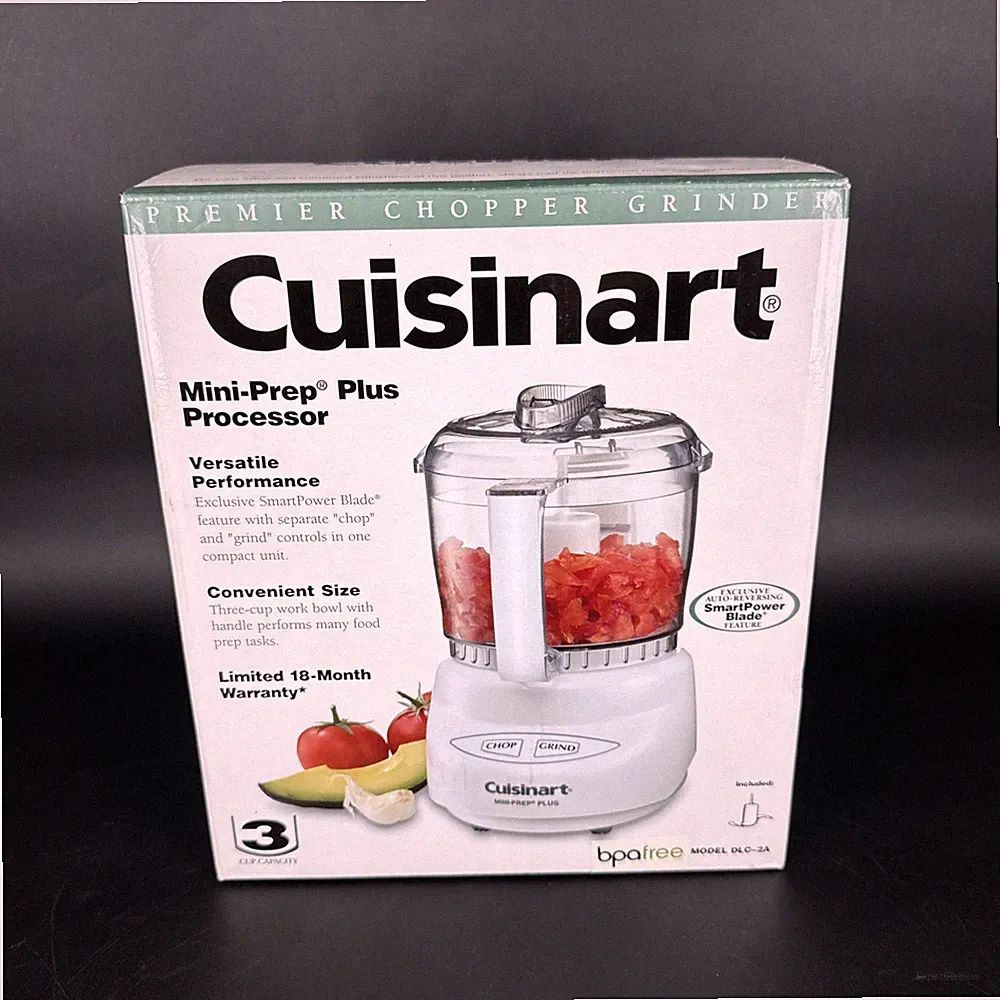 Cuisinart Mini Prep Plus 3 Cup Food Processor - White - DLC-2A NEW IN BOX