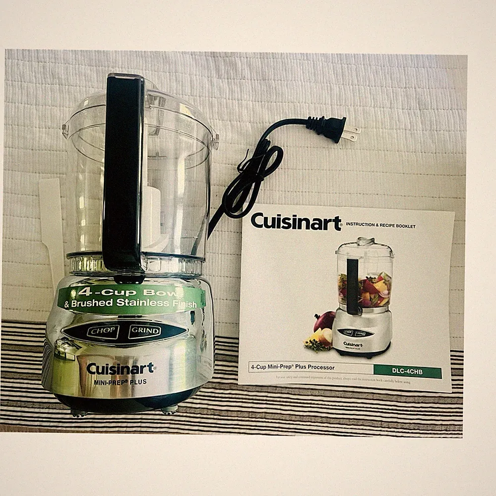 Cuisinart Mini-Prep Plus 4-Cup Food Processor Chopper Grinder DLC-4CHB Tested