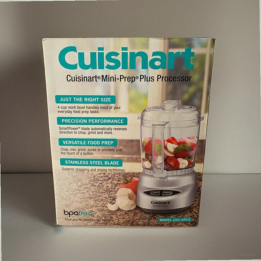Cuisinart Mini-Prep Plus CGC-4PC5 4-Cup Stainless Steel Food Processor