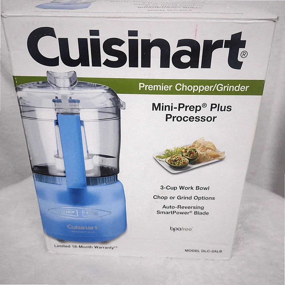 Cuisinart Mini-Prep Plus DLC-2 3-Cup Food Processor Blue – Chop & Grind Compact