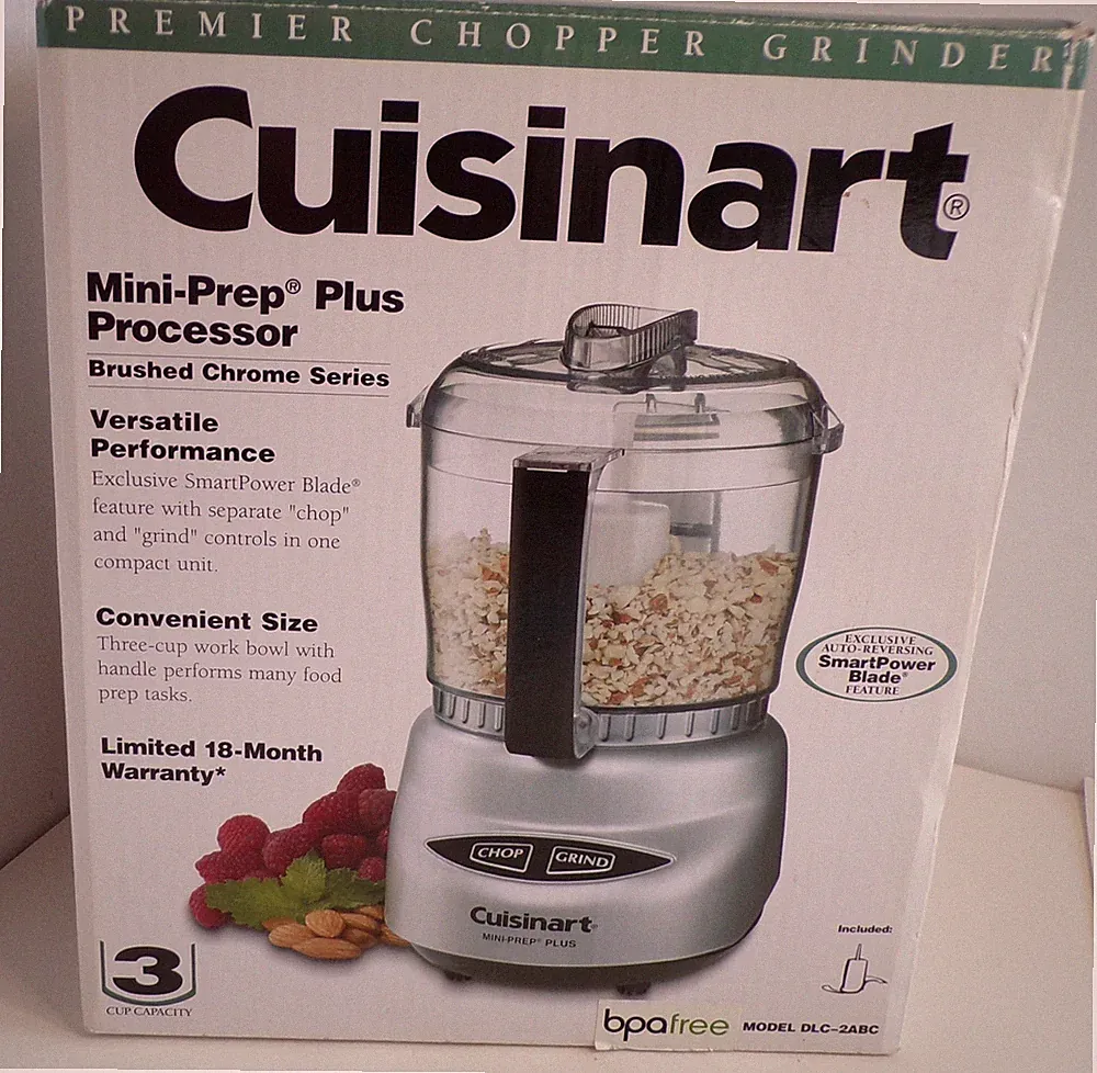 Cuisinart Mini-Prep Plus DLC-2ABC 3-Cup Food Processor Auto-Reverse