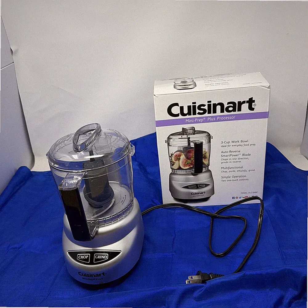 Cuisinart Mini-Prep Plus DLC-2ABC 3-Cup Food Processor Auto-Reverse With Box