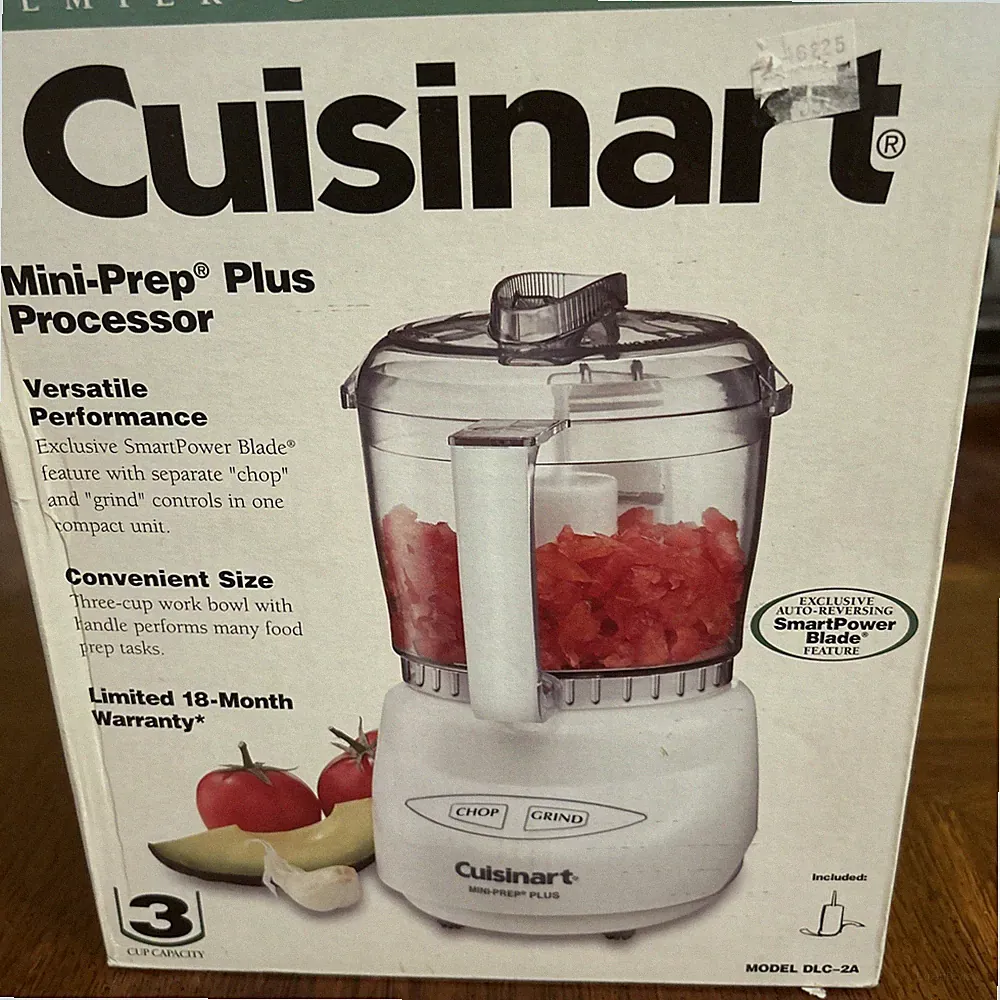 Cuisinart Mini-Prep Plus Food Processor 3 Cup Brushed Chrome Chopper DLC-2A
