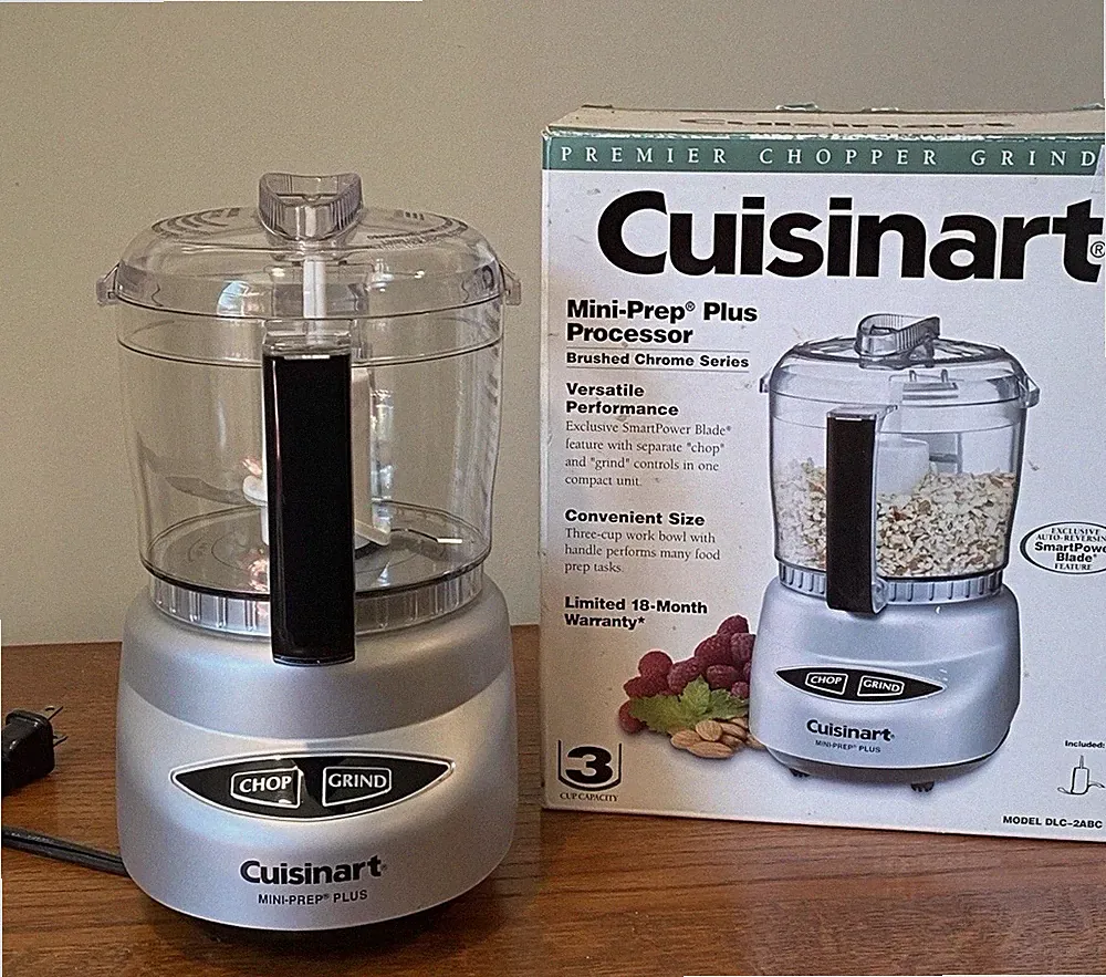 Cuisinart Mini-Prep Plus Food Processor 3 Cup Brushed Chrome Chopper DLC-2ABC