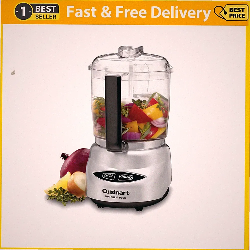 Cuisinart Mini Prep Plus Food Processor 4 Cup Brushed Stainless (Shiny)