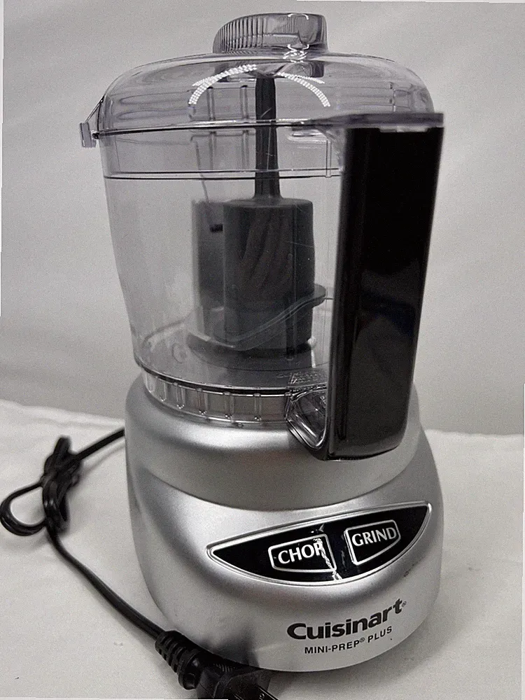 Cuisinart Mini Prep Plus Food Processor CGC-2 Tested Works Silver Chop Grind