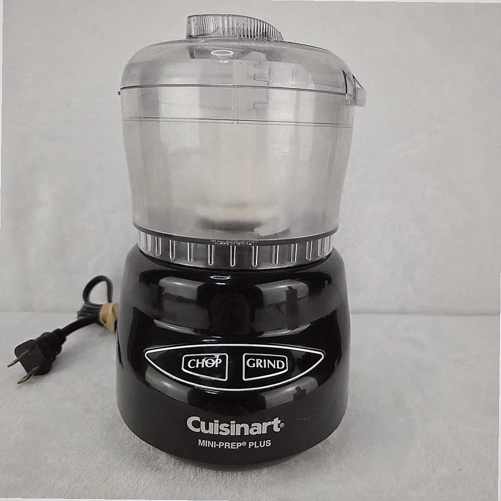 Cuisinart Mini-Prep Plus Food Processor DLC-2 Black Chopper Grinder Tested Works