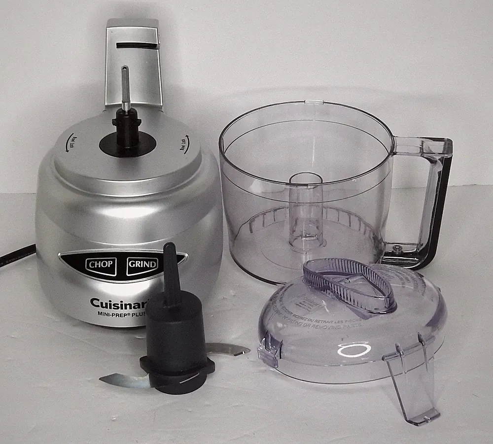 Cuisinart Mini-Prep Plus Mini Food Processor Chop Grind Silver Clear Black