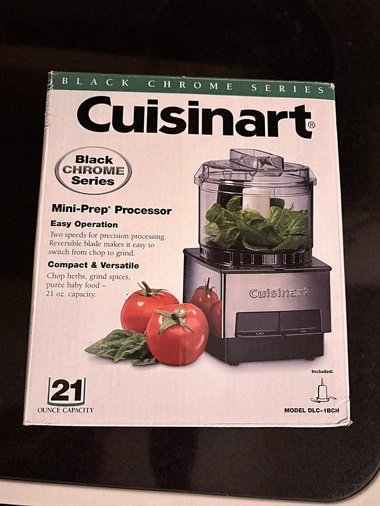 Cuisinart Mini Prep Processor 21oz Food DLC-1SS Chop Grind Stainless New
