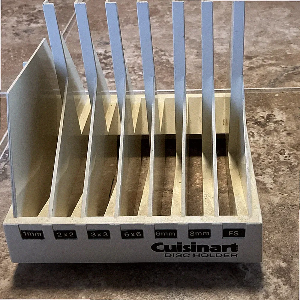Cuisinart Off-White Disc Holder for Food Processor Slicing Discs Storage
