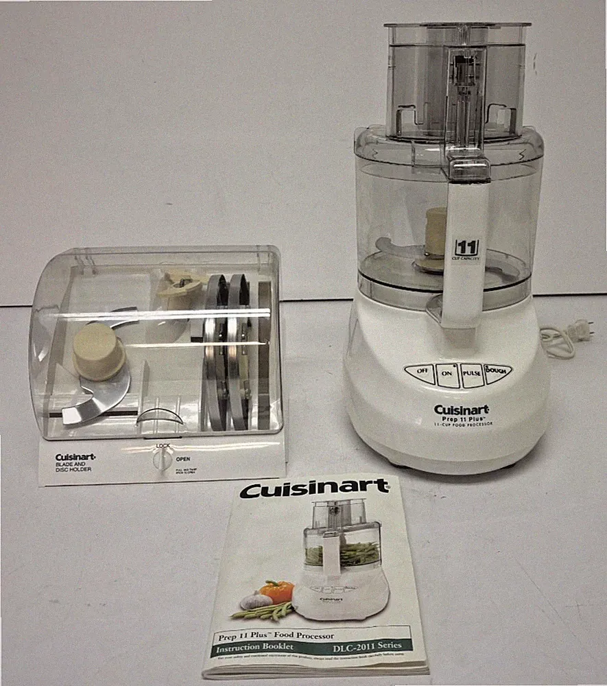Cuisinart Prep 11 Plus DLC-2011 11-Cup Food Processor +Blade Holder White