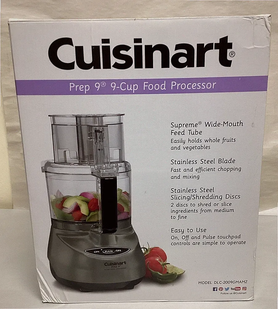 Cuisinart Prep 9 9 Cup Food Processor, 600W Motor, Gun Metal - DLC-2009GMAMZ