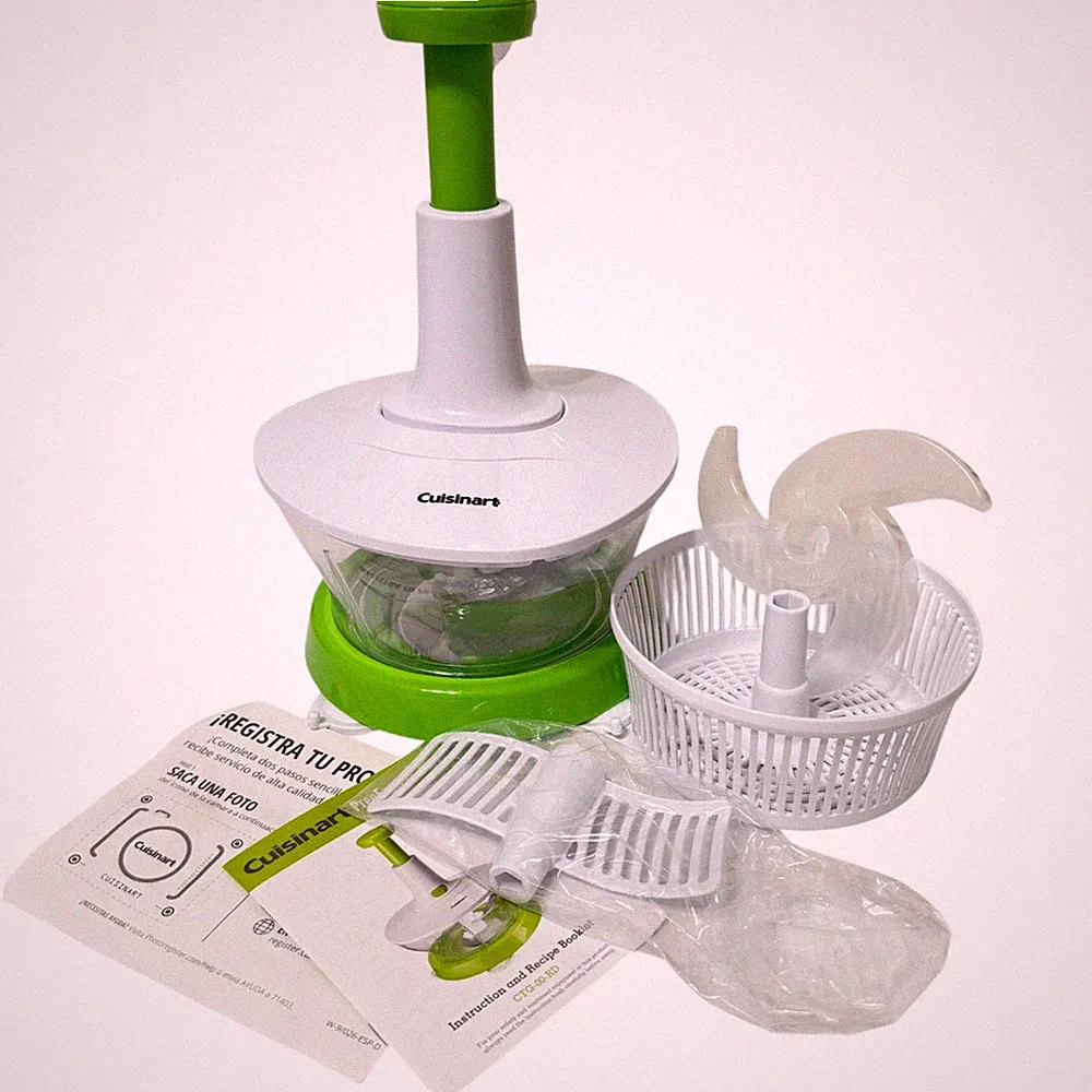Cuisinart PrepExpress Plus Set CTG-00-RD Manual Food Processor in Green NEW