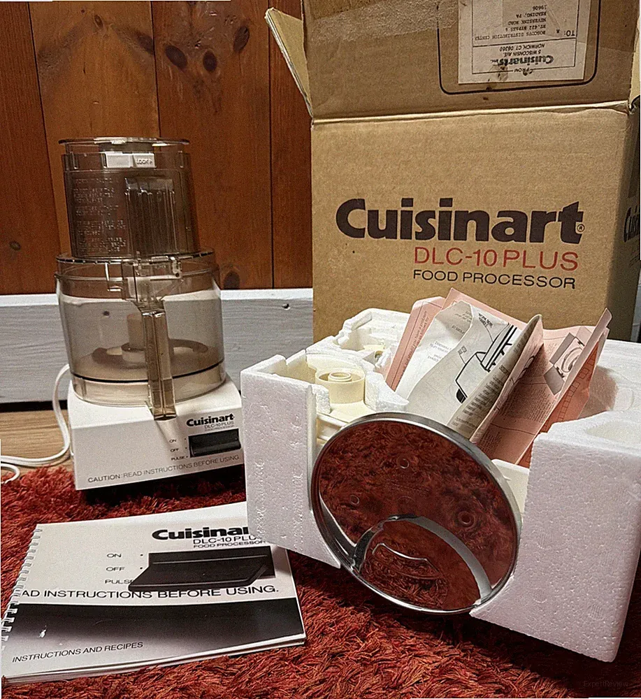 Cuisinart Pro Classic 7-Cup Food Processor DLC-10 Plus White w/ Box & Manual 80s