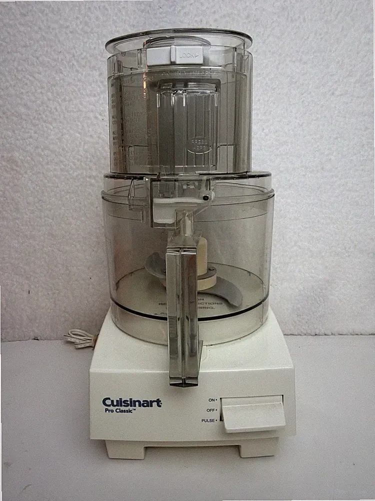 Cuisinart Pro Classic 7-Cup Food Processor DLC-10S TX White Tested & Working
