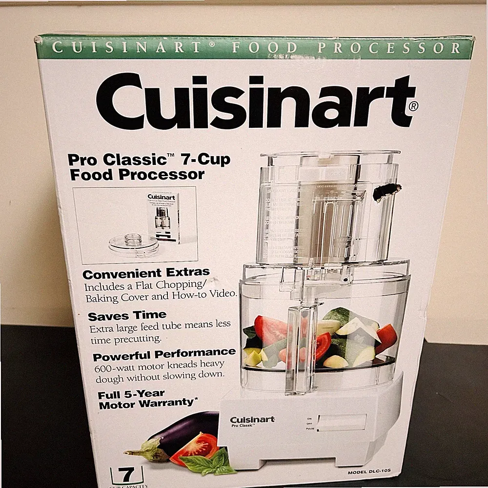 Cuisinart Pro Classic 7-cup Food Processor DLC-10S White New In Box 2014