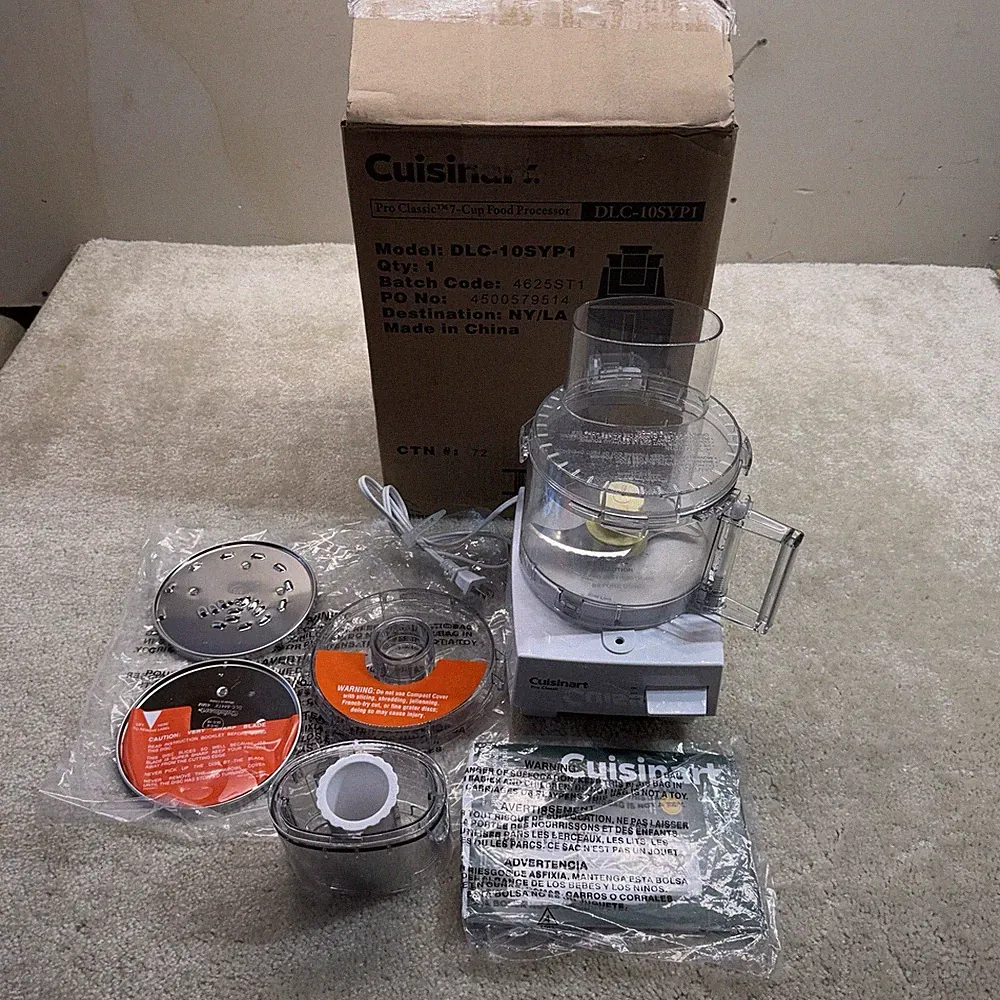 Cuisinart Pro Classic 7 Cup Food Processor DLC-10SYP1 White