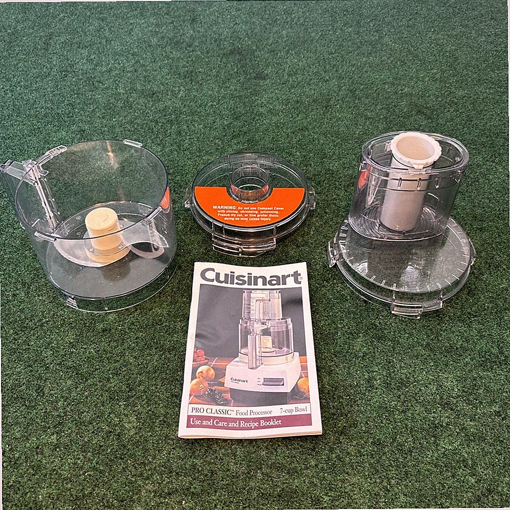 Cuisinart Pro Classic DLC-10 Food Processor Work Bowl, Lid,Pusher, Blade, Guide