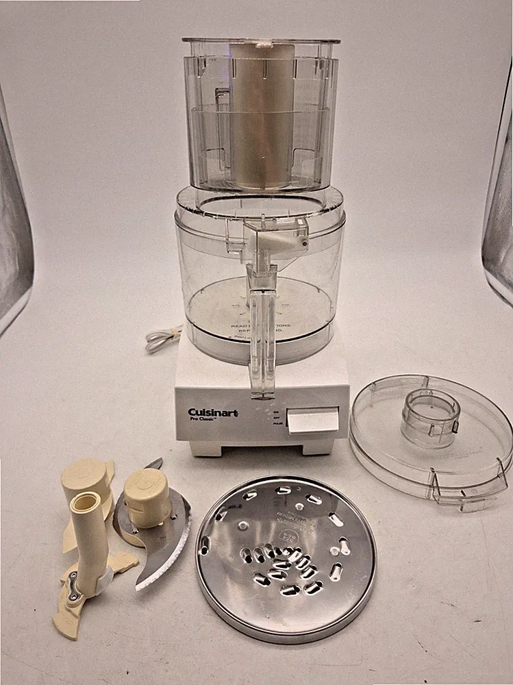 Cuisinart Pro Classic Food Processor DLC-10S Tested & Working W/ Attachments