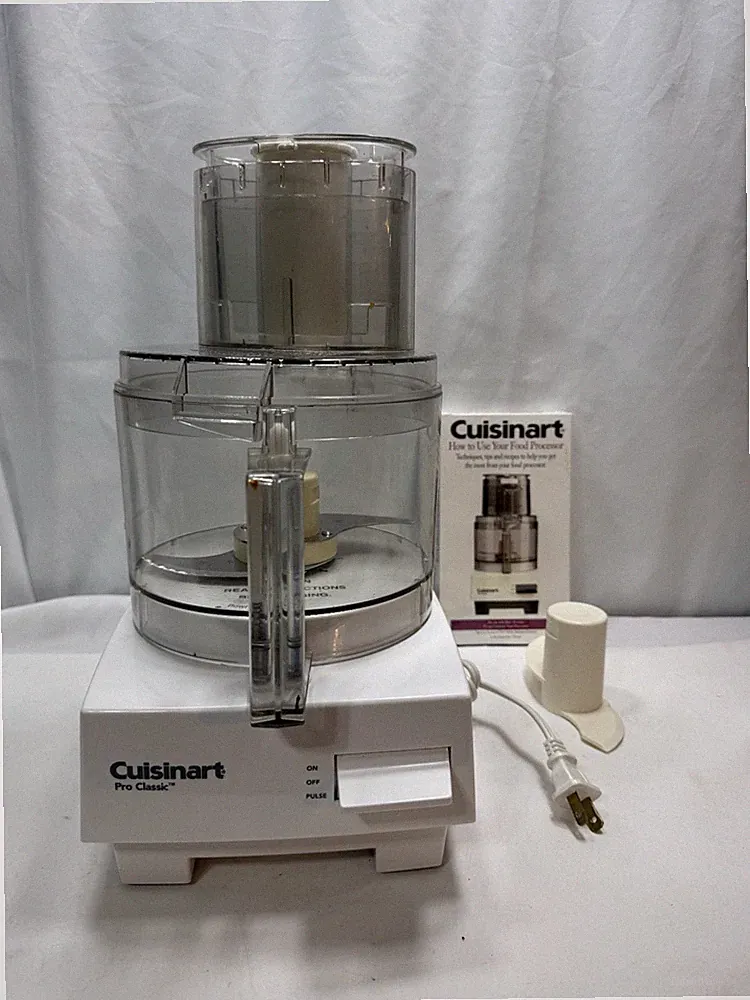 Cuisinart Pro Classic Food Processor w/ Pusher & Manual Tested