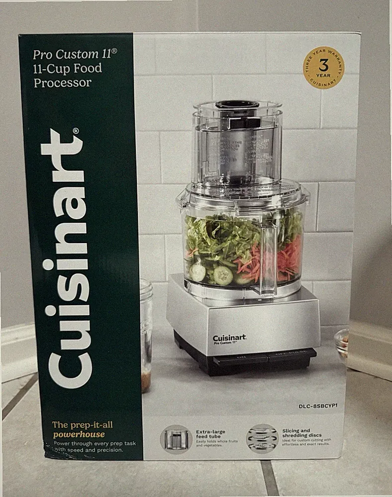Cuisinart Pro Custom 11 11-Cup Food Processor 625W Brushed Chrome DLC-8SBCYP1