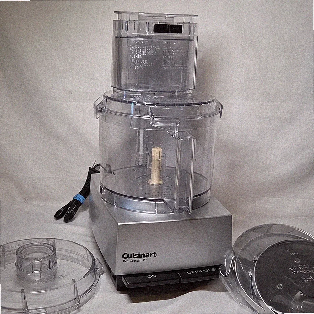 Cuisinart Pro Custom 11 Food Processor DLC-8S Silver TESTED & WORKING