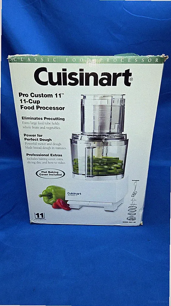 Cuisinart Pro Custom Food Processor 11 Cup DLC-8S Chop Slice Kitchen White