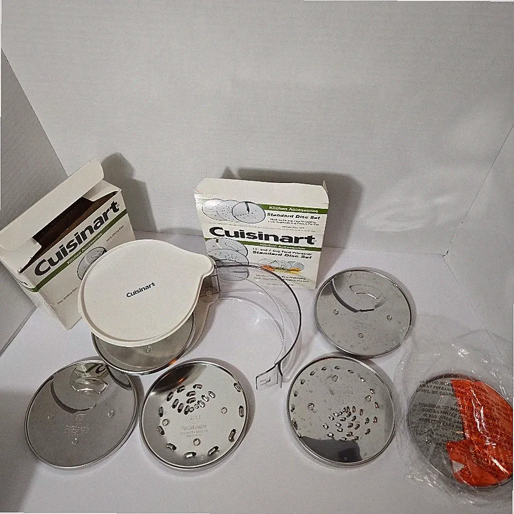 Cuisinart Processor Discs - 6 total and 3-disc storage