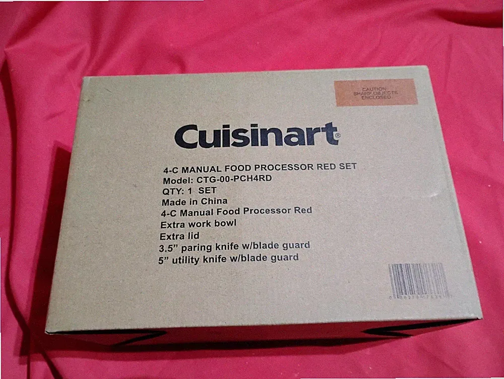 cuisinart red manual food processor ctg-00-pch4rd