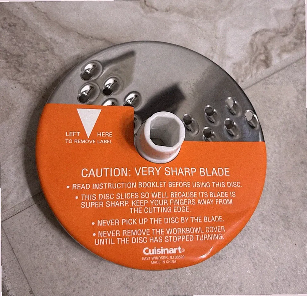 Cuisinart Slicer Disc Blade For AFP-7 Food Processor Smart Power Duet Shreder 5"