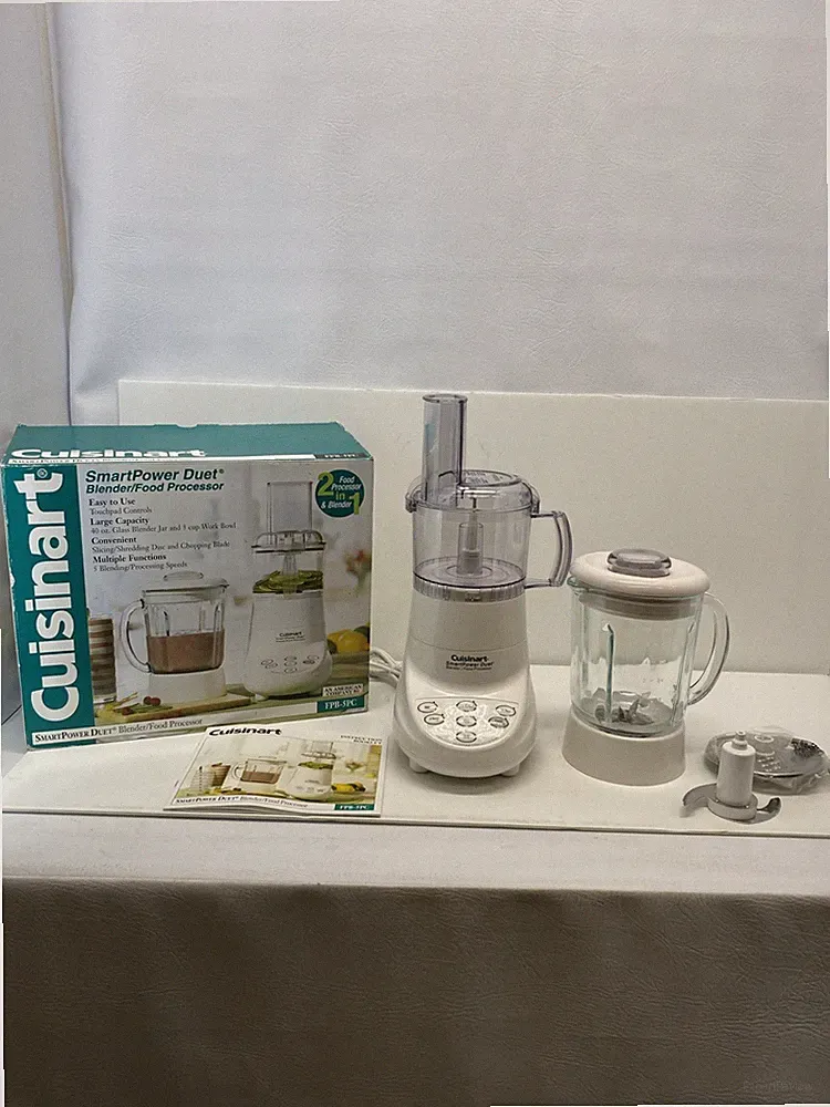 CUISINART Smart Power Duet Blender Food Processor FPB-5PC Works Read