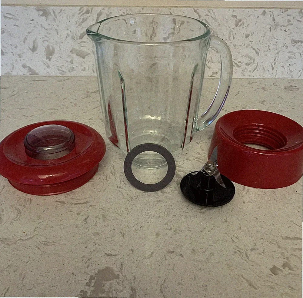 Cuisinart Smart Power Duet Blender Food Processor Red BFP-703 Pitcher 5 Cup