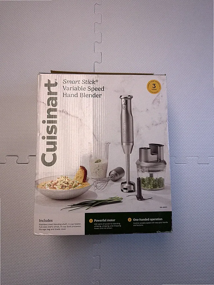 Cuisinart Smart Stick Variable Speed Hand Blender Food Processor HB-400pc